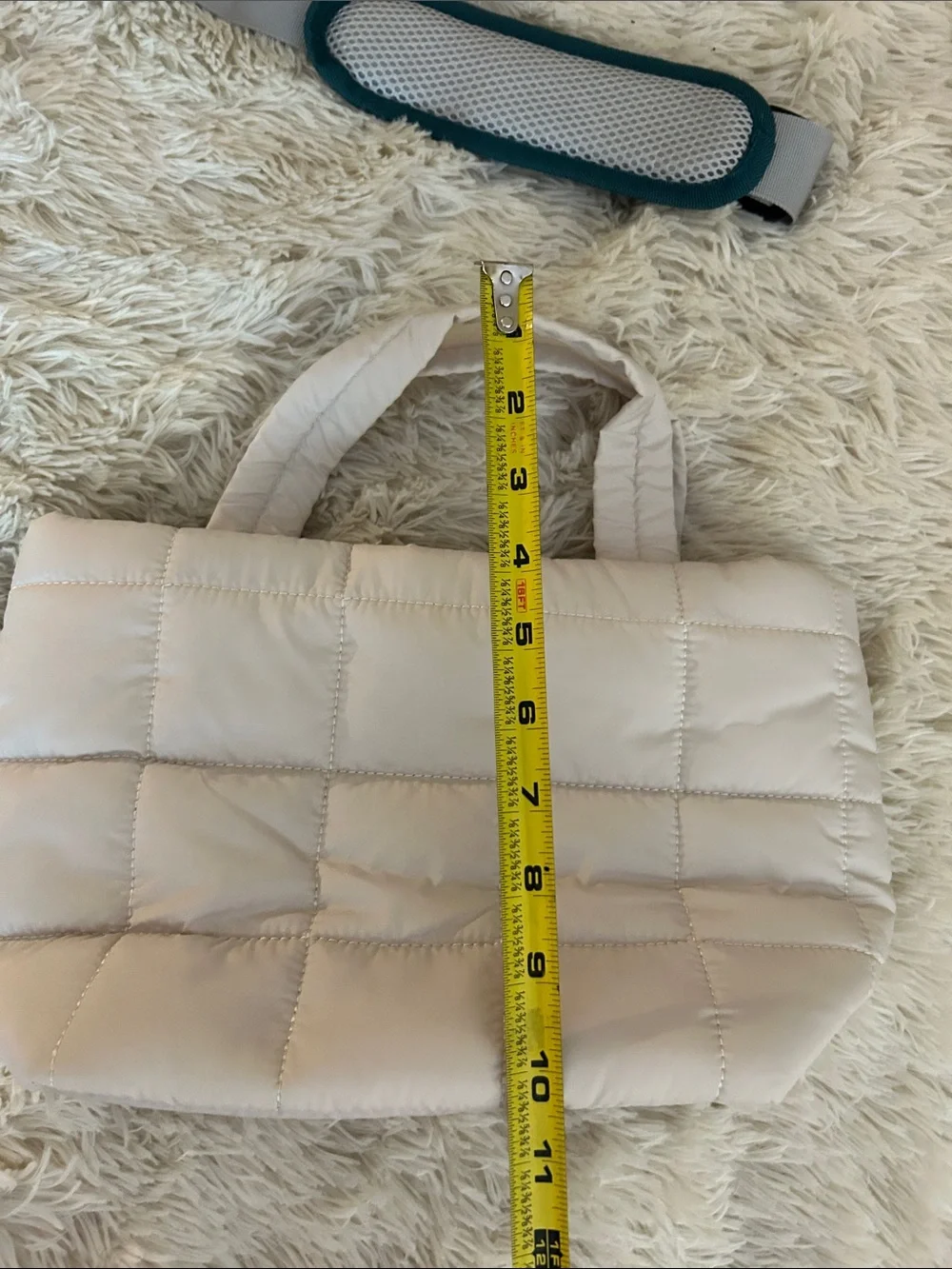 Reebok Quilted Cream Tote Bag